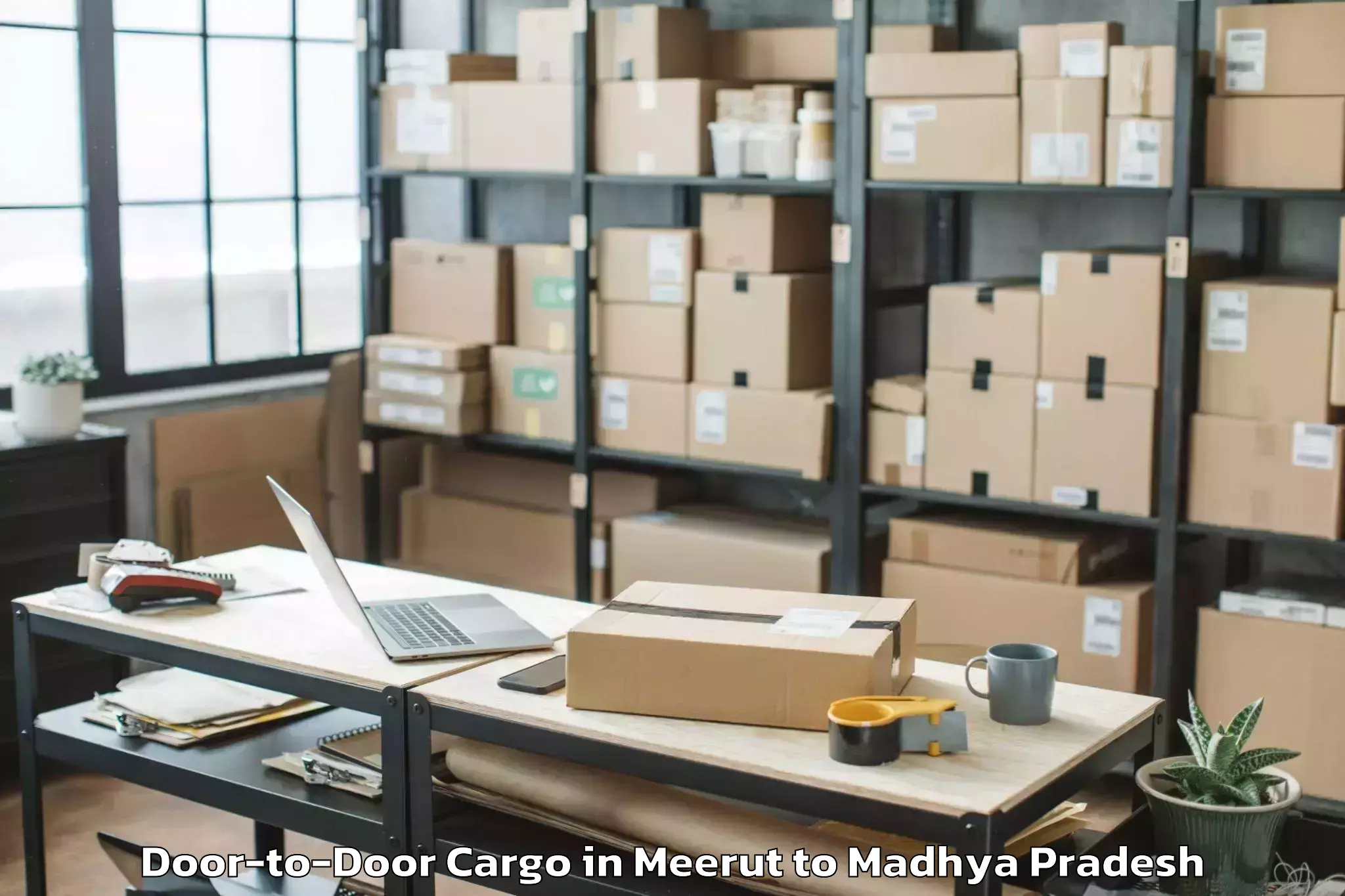 Leading Meerut to Chhatarpur Door To Door Cargo Provider